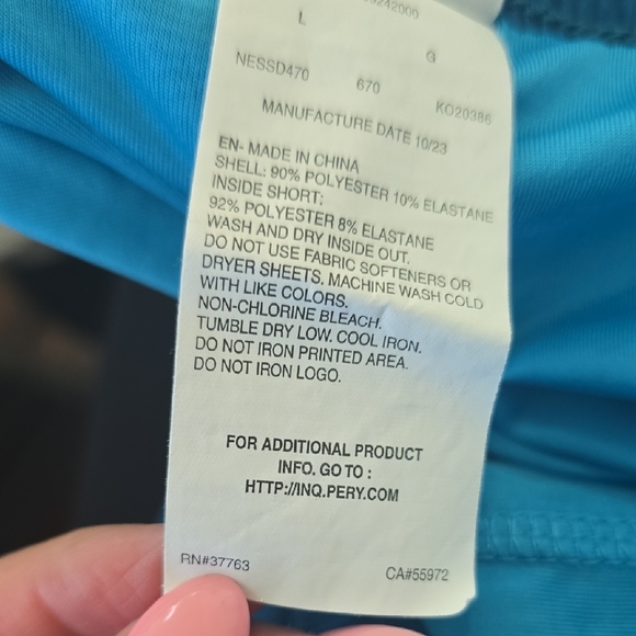 Nike Pink and Blue Swim Shorts - Picture 4 of 4